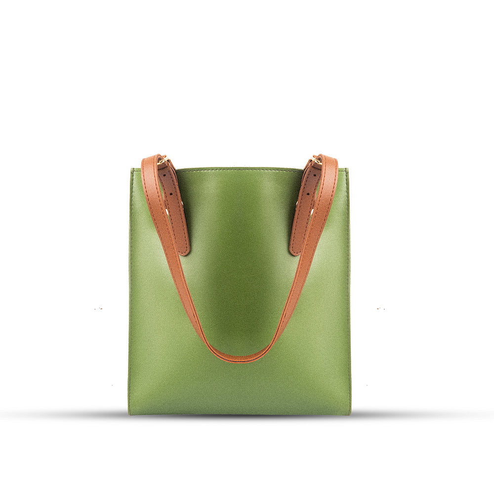 Serene Olive Green Tote Bag