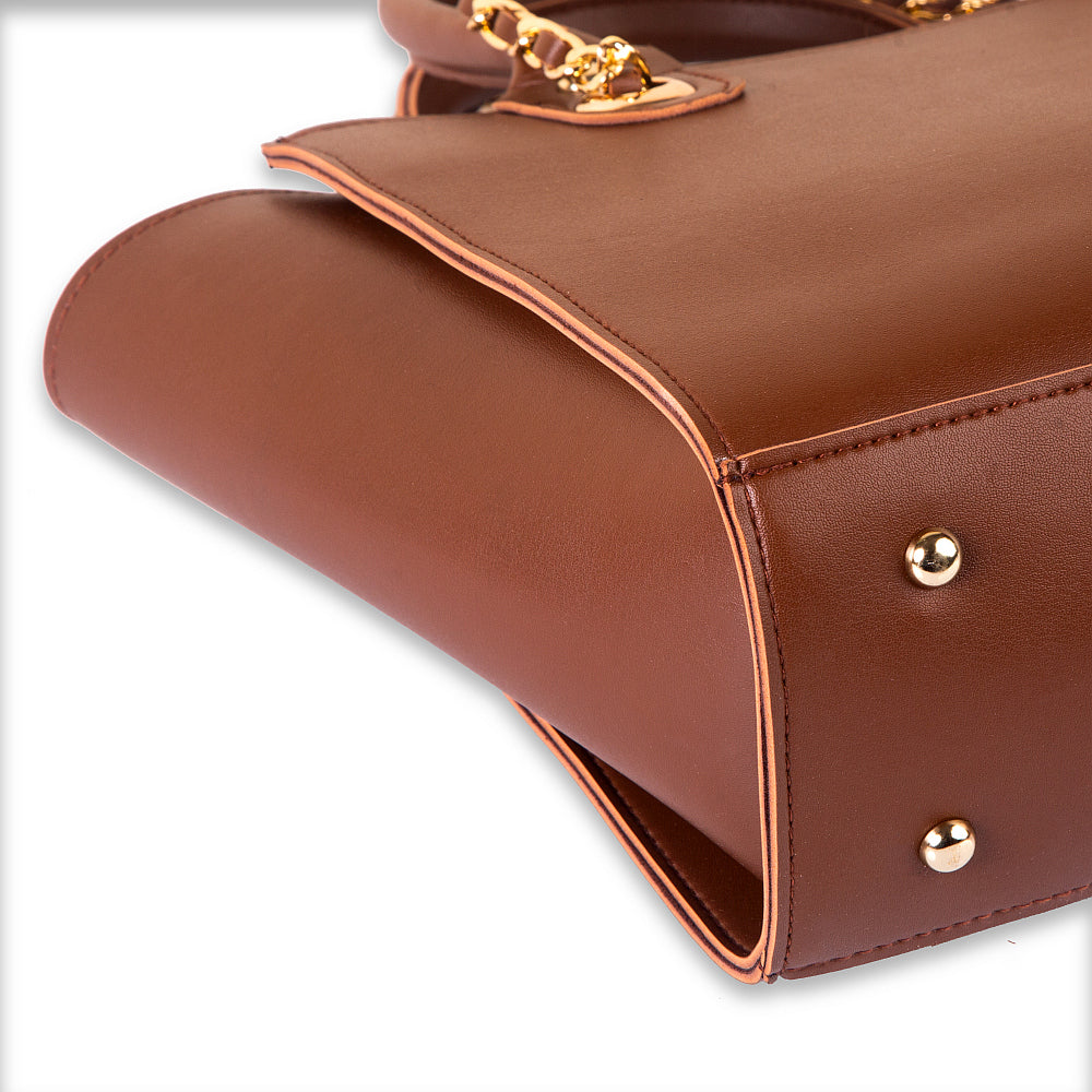 Plush Brown Handbag