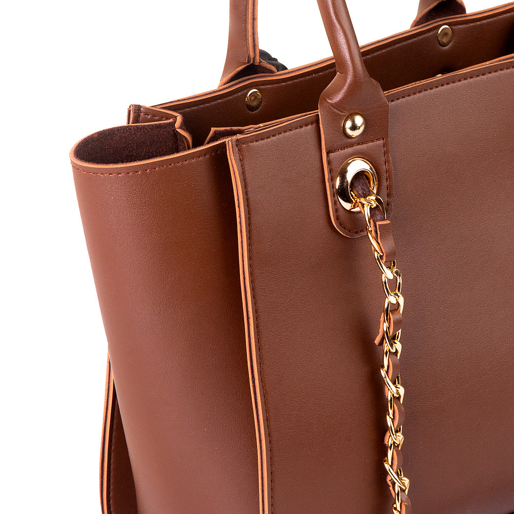 Plush Brown Handbag