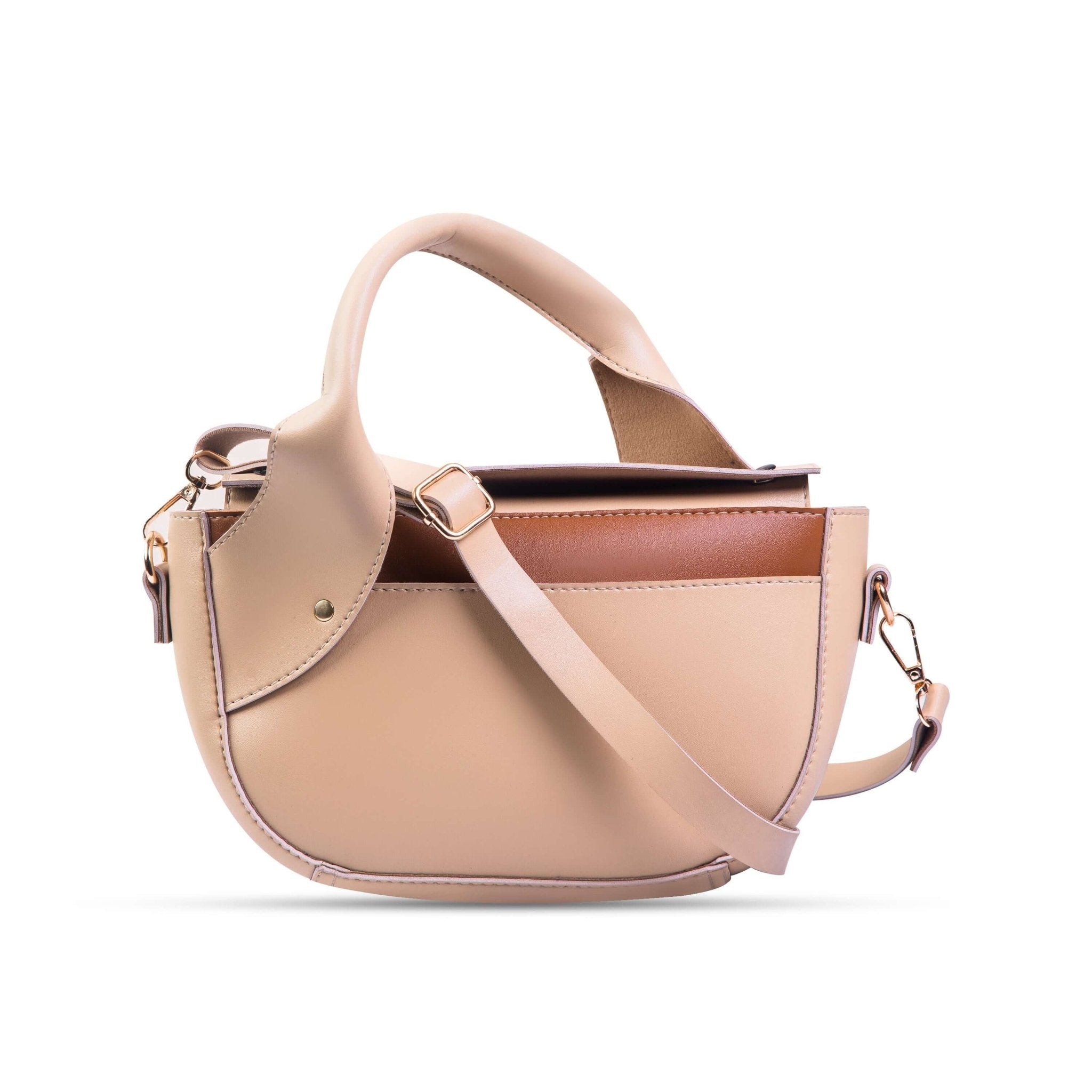 TWISTED HANDLE BEIGE - Bag X