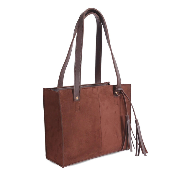 SUEDE CHOCO BAG