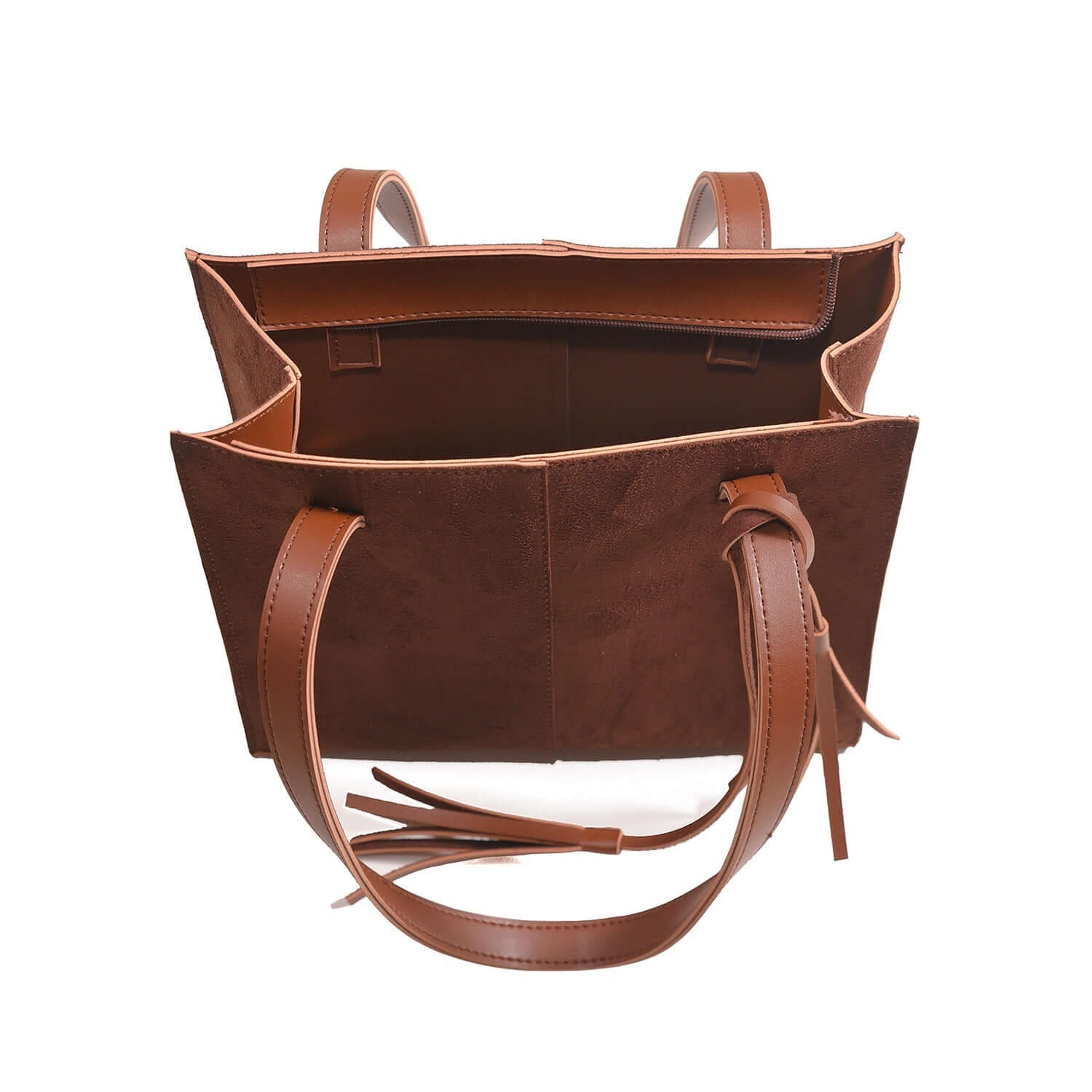 SUEDE BROWN BAG - Bag X
