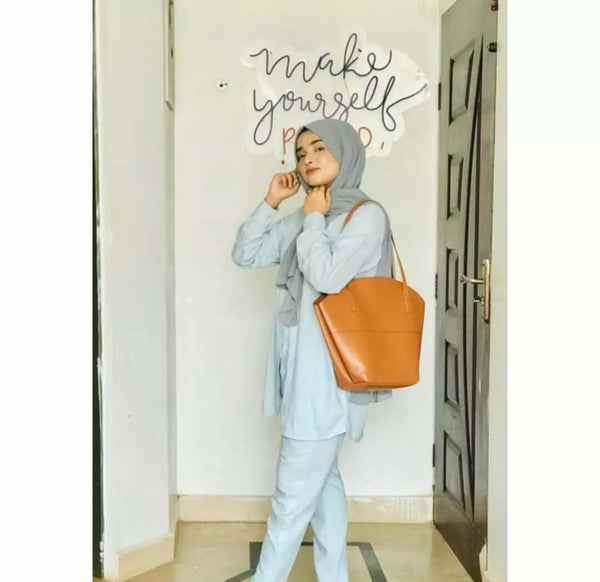 TOTE SHOULDER BROWN