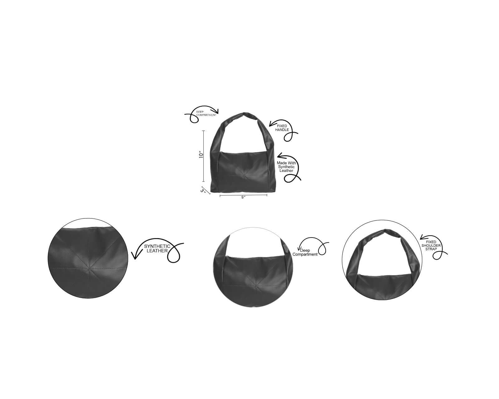 HOBO BLACK - Bag X