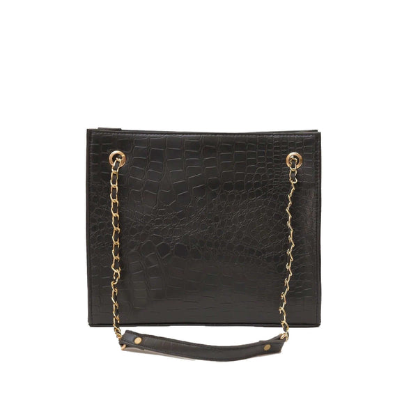 CROCODILE TOTE BLACK - LEFTOVER