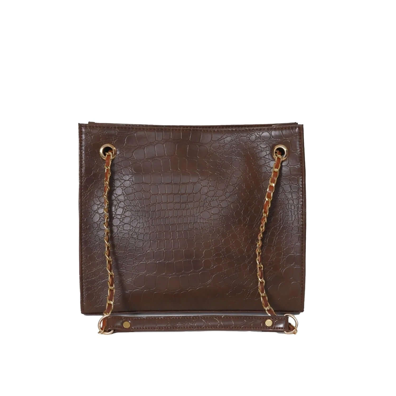 CROCODILE TOTE CHOCO - Bag X