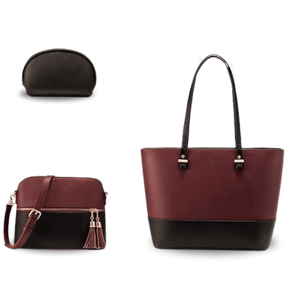 GRACE MAROON / BLACK 1PC