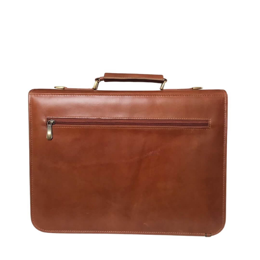 Leather Laptop Bag Brown A5