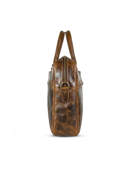 Premium Leather Laptop Bag Brown