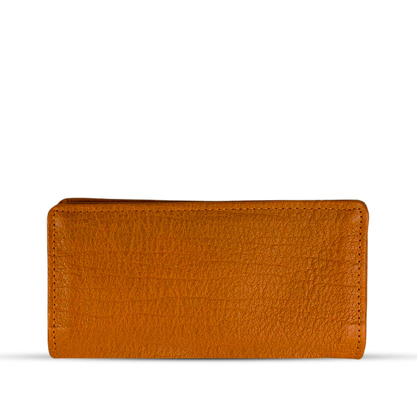 Leather Long Wallet orange