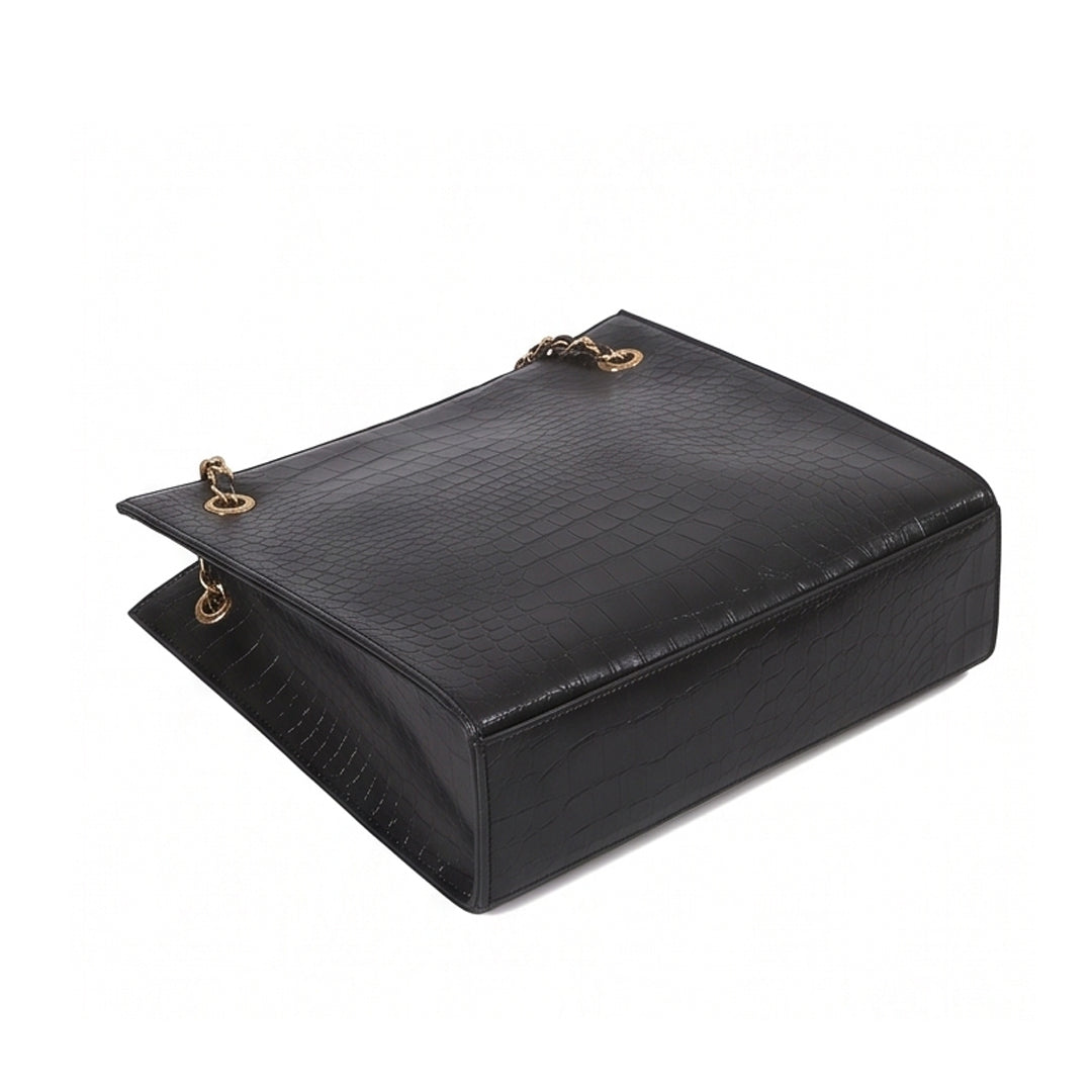 Crocodile Tote Black
