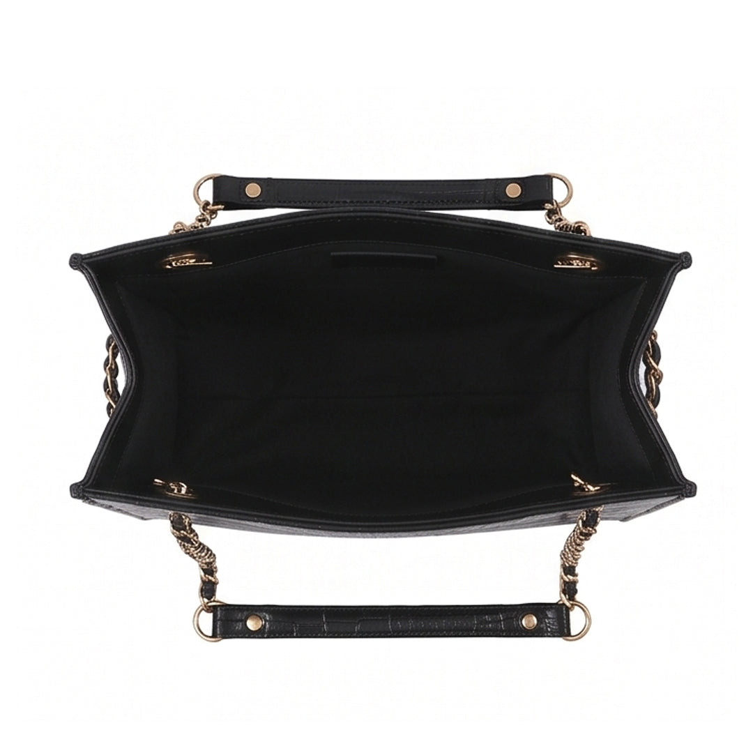 Crocodile Tote Black