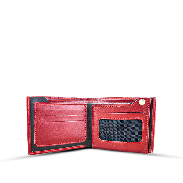 All Leather Wallet Crocodile Maroon