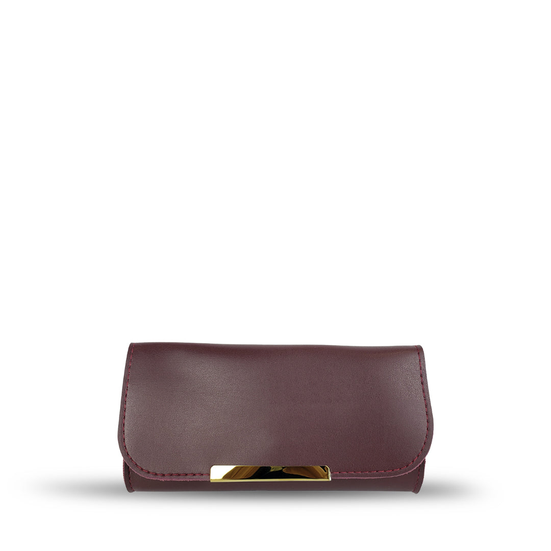 Crimson Wallet Maroon women's wallet & clutch in maroon by Bag X
