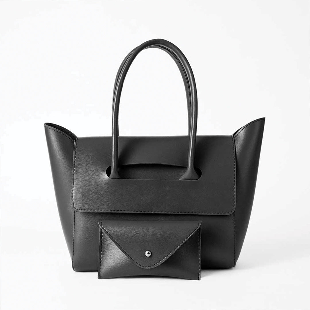 Amara Black - Leftover women's wallet & clutch in black by Bag X