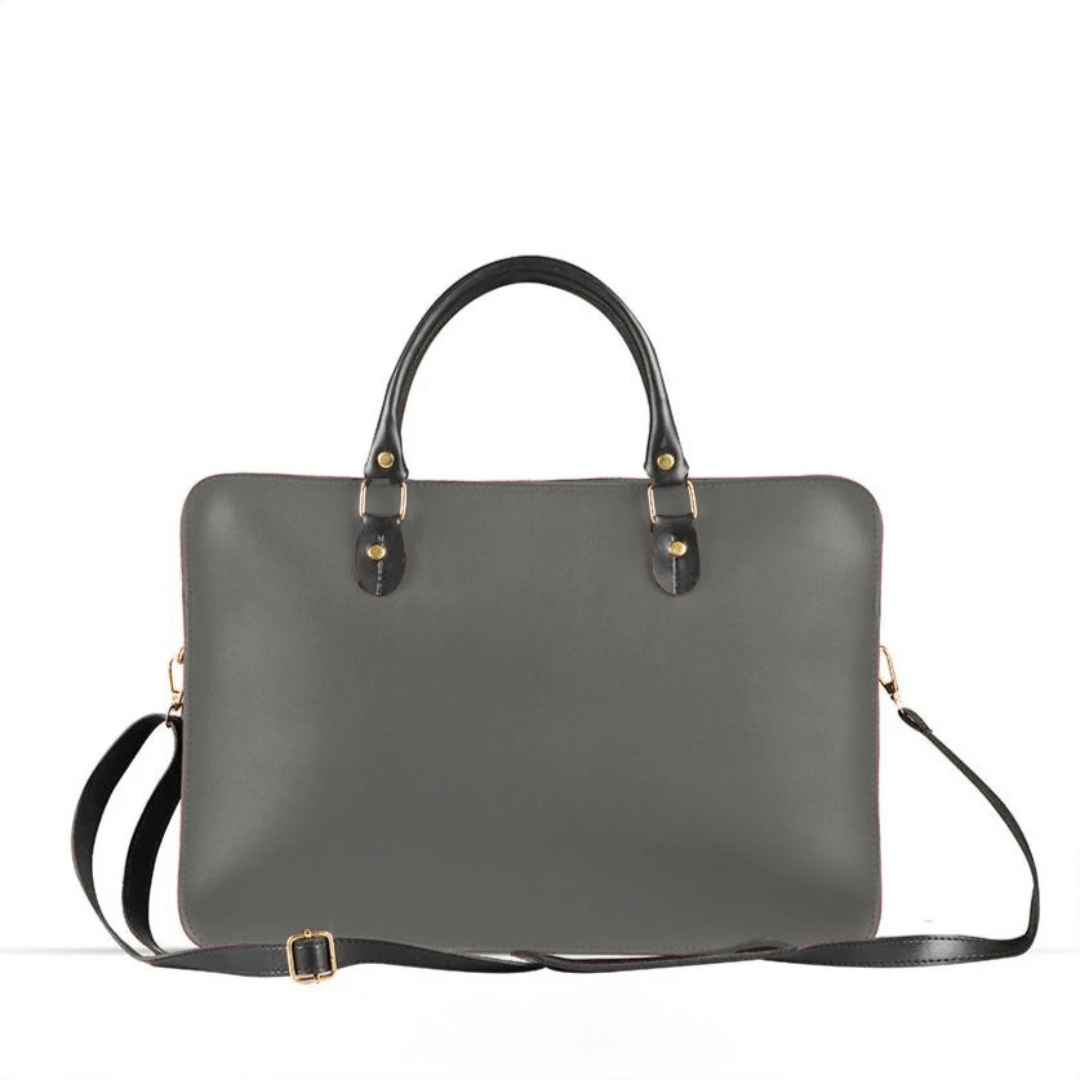 Tech Laptop Bag Grey - Leftover women's laptop & office bag in grey by Bag X
