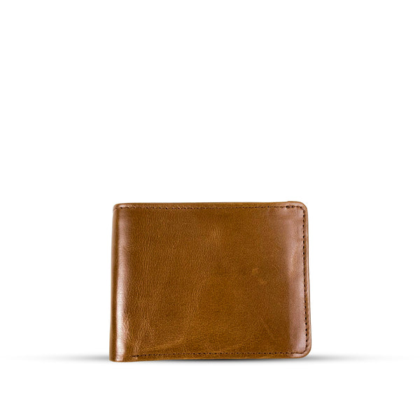 Leather Wallet With Hanging Slot Brown