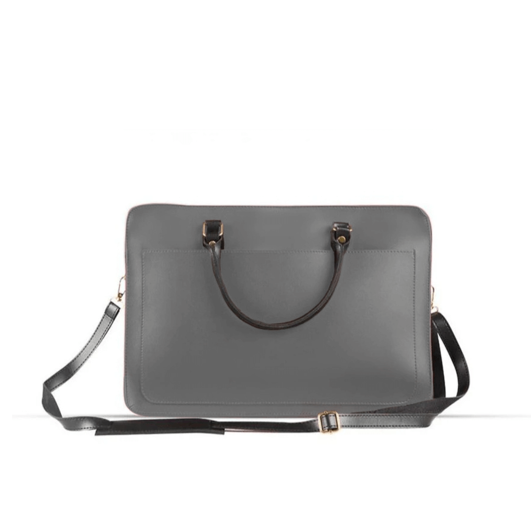 Tech Laptop Bag Grey - Leftover women's laptop & office bag in grey by Bag X