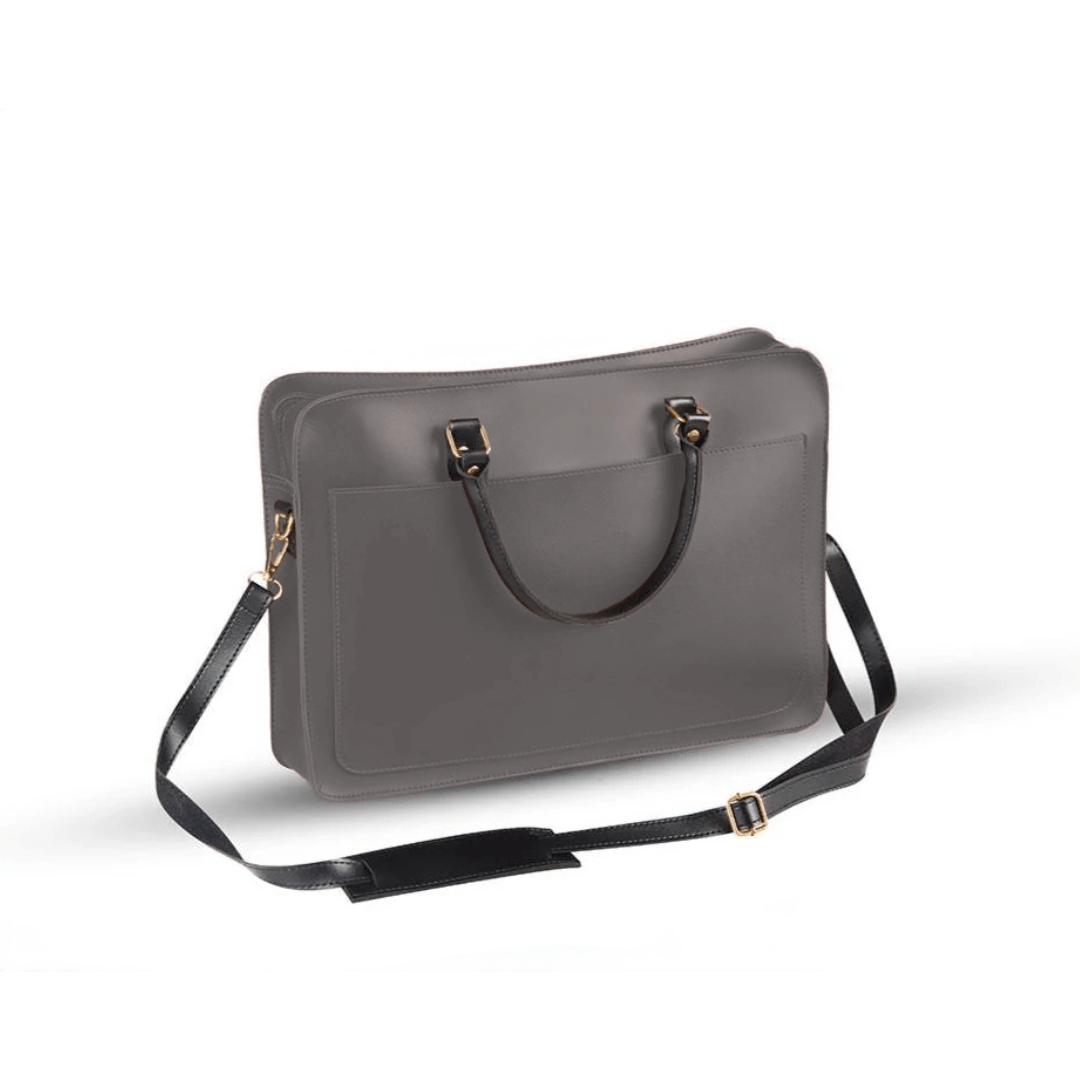 Tech Laptop Bag Grey - Leftover women's laptop & office bag in grey by Bag X