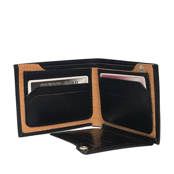 All Leather Wallet Black/ Brown