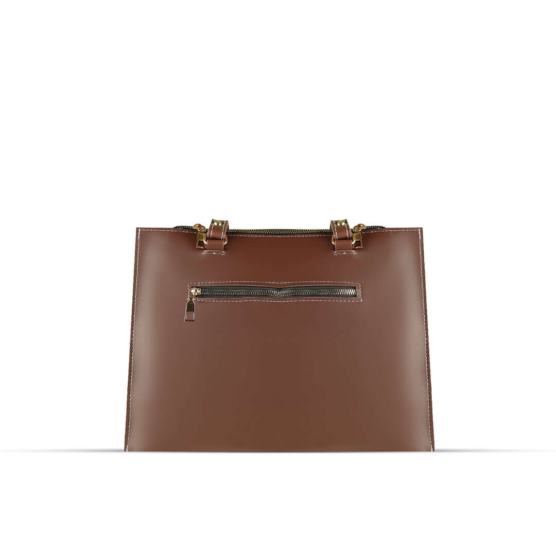 Arya Choco - Leftover women's shoulder bag in choco by Bag X