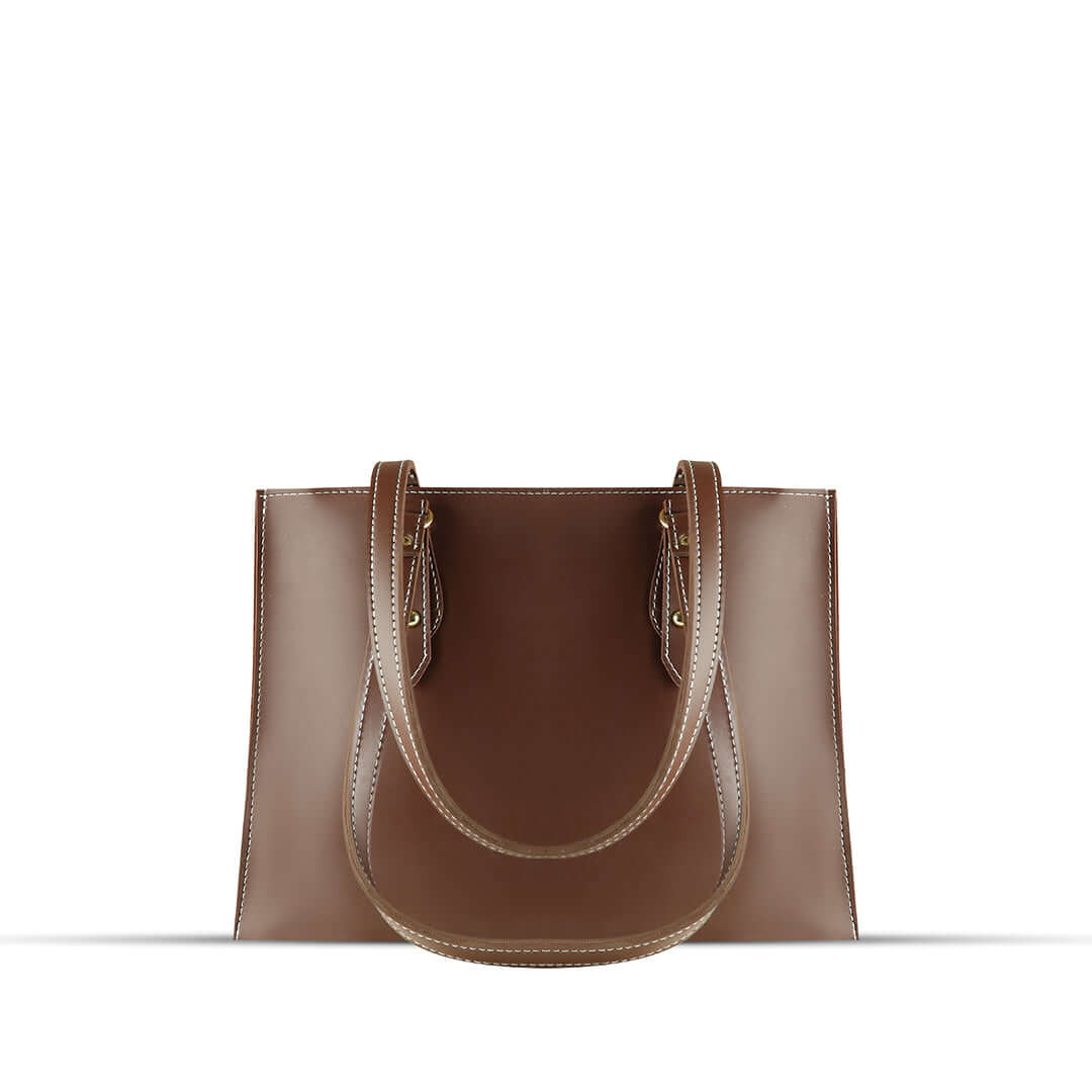 Arya Choco - Leftover women's shoulder bag in choco by Bag X