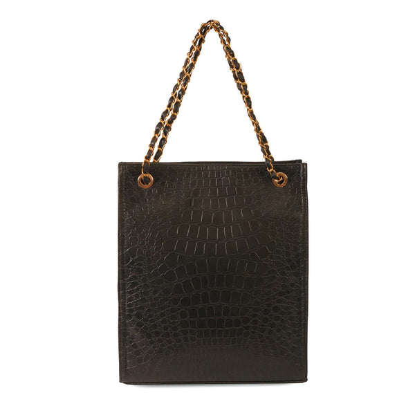 LONG CROCODILE BLACK