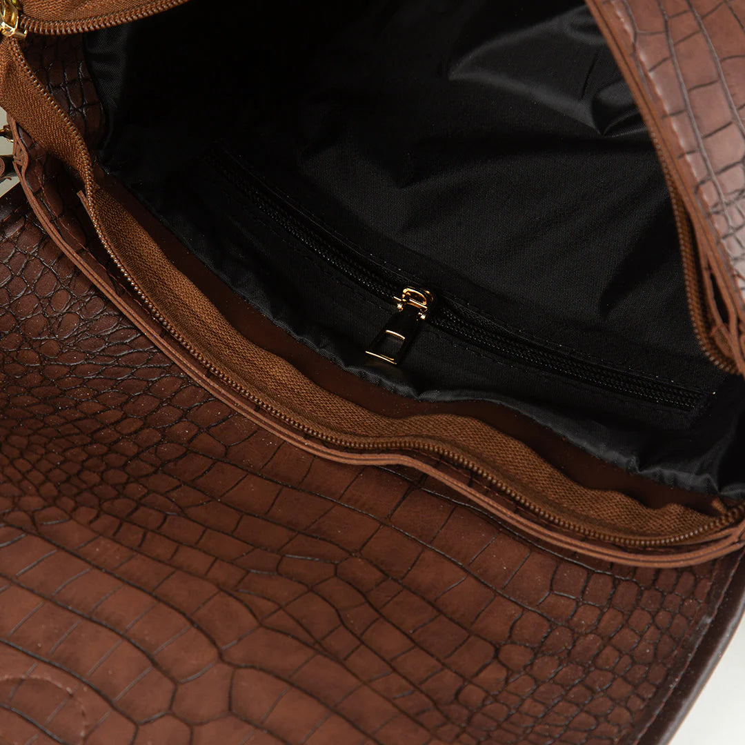 IMPERIAL CROCODILE BROWN