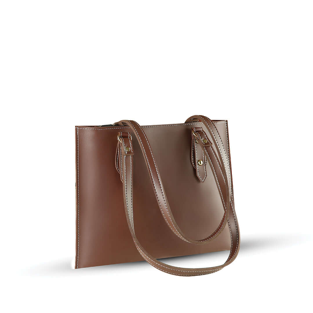 Arya Choco - Leftover women's shoulder bag in choco by Bag X