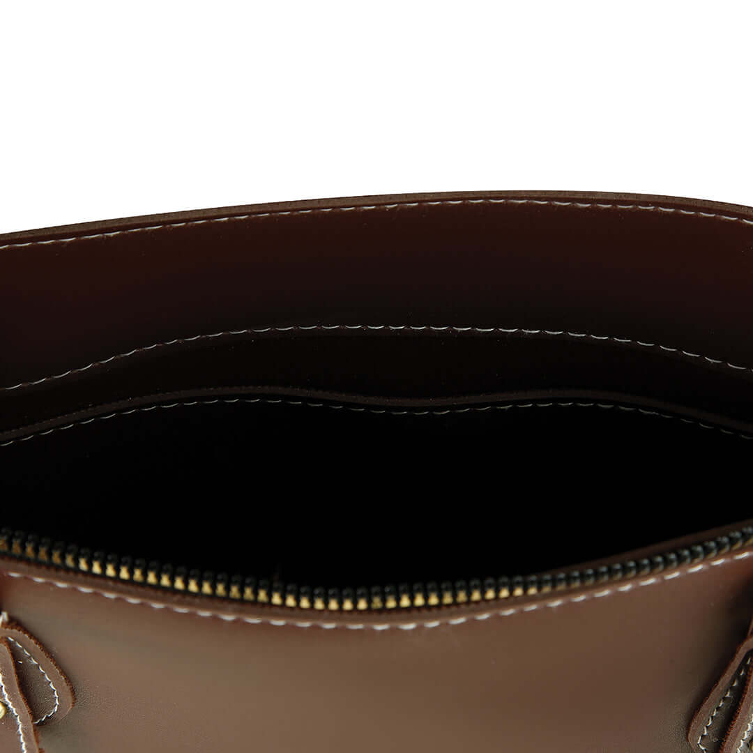 Arya Choco - Leftover women's shoulder bag in choco by Bag X