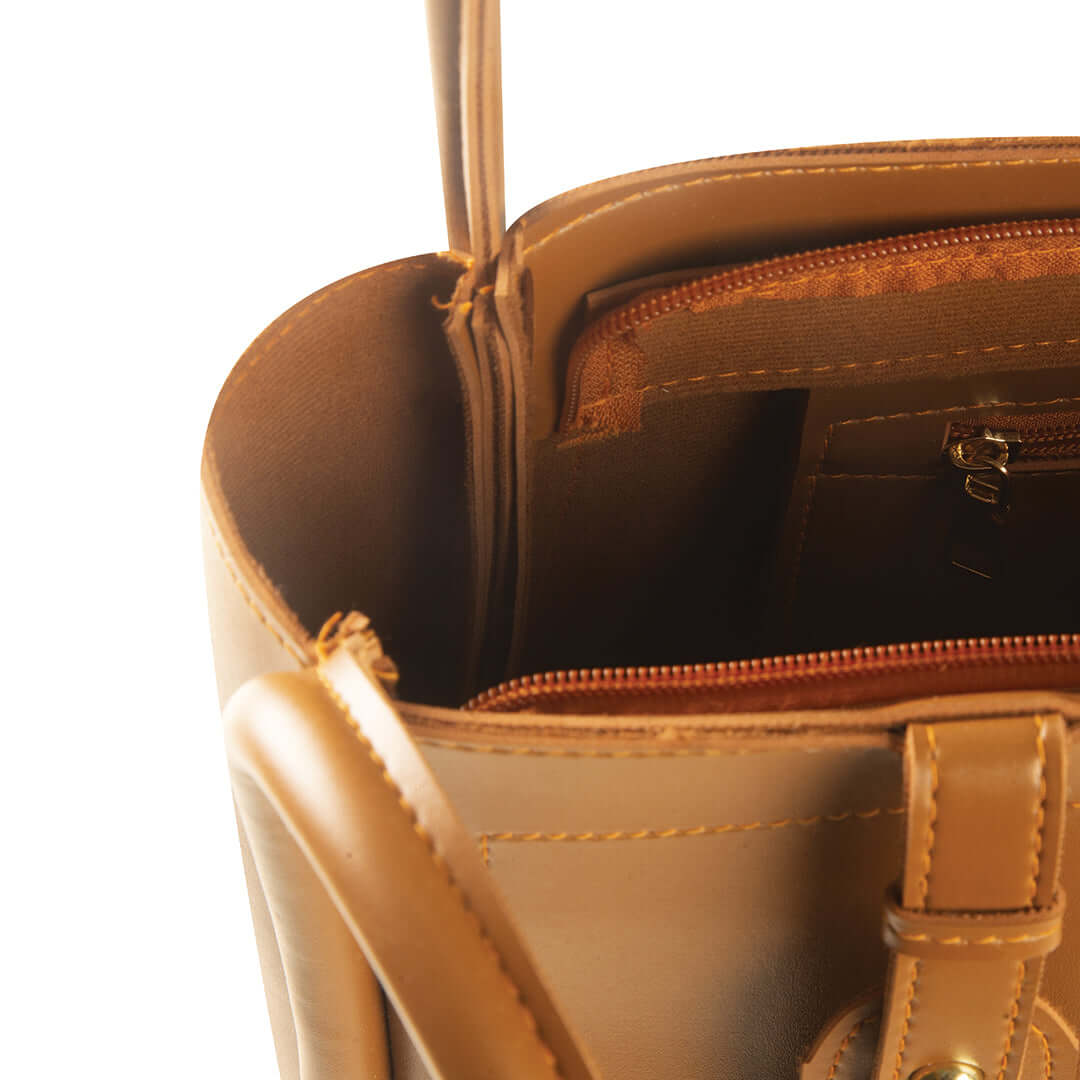 Ginger Brown - Leftover women's shoulder bag in brown by Bag X