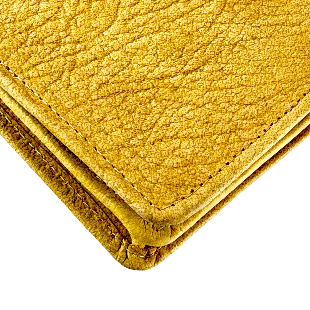 Leather Long Wallet Yellow