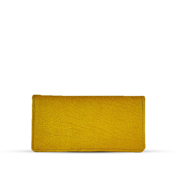 Leather Long Wallet Yellow