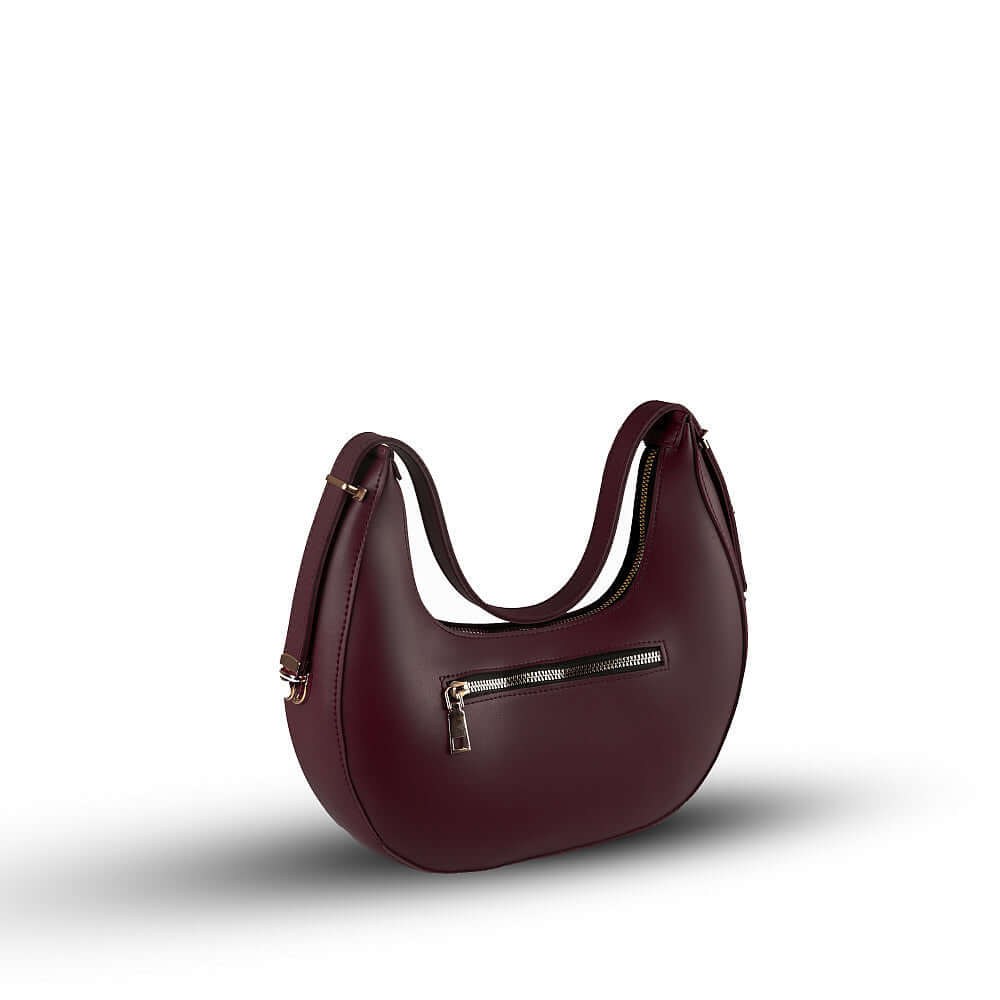 Alice Maroon - Leftover women's shoulder bag in maroon by Bag X
