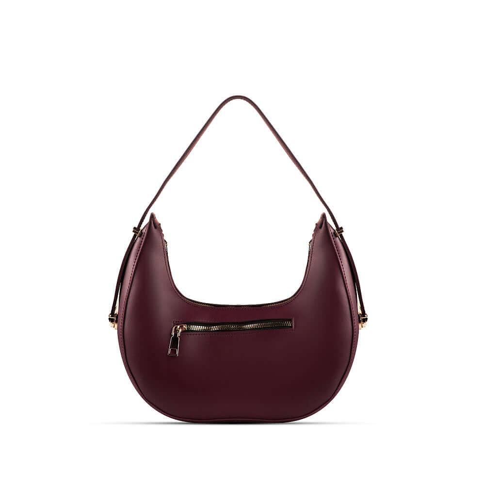 Alice Maroon - Leftover women's shoulder bag in maroon by Bag X
