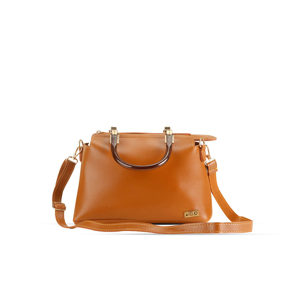 Orchid Brown - Leftover women's crossbody bag in brown by Bag X