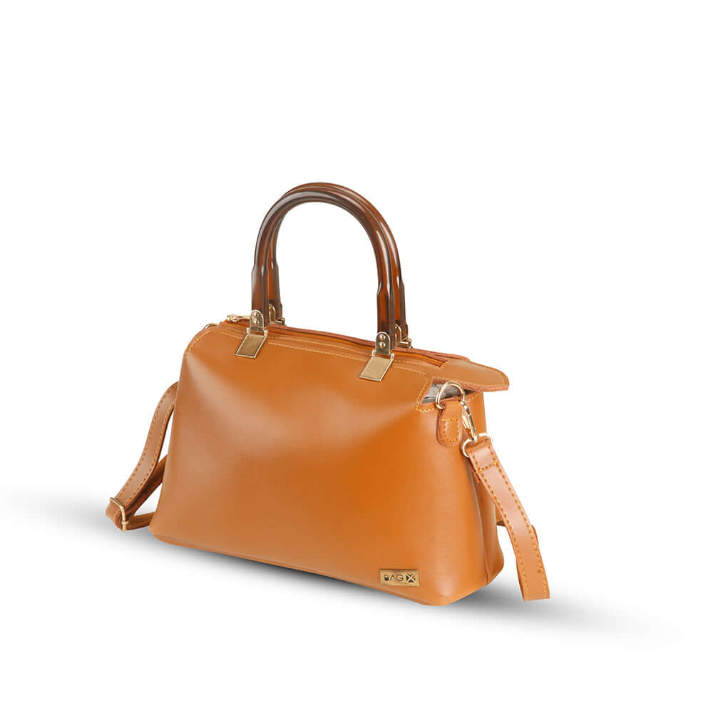 Orchid Brown - Leftover women's crossbody bag in brown by Bag X