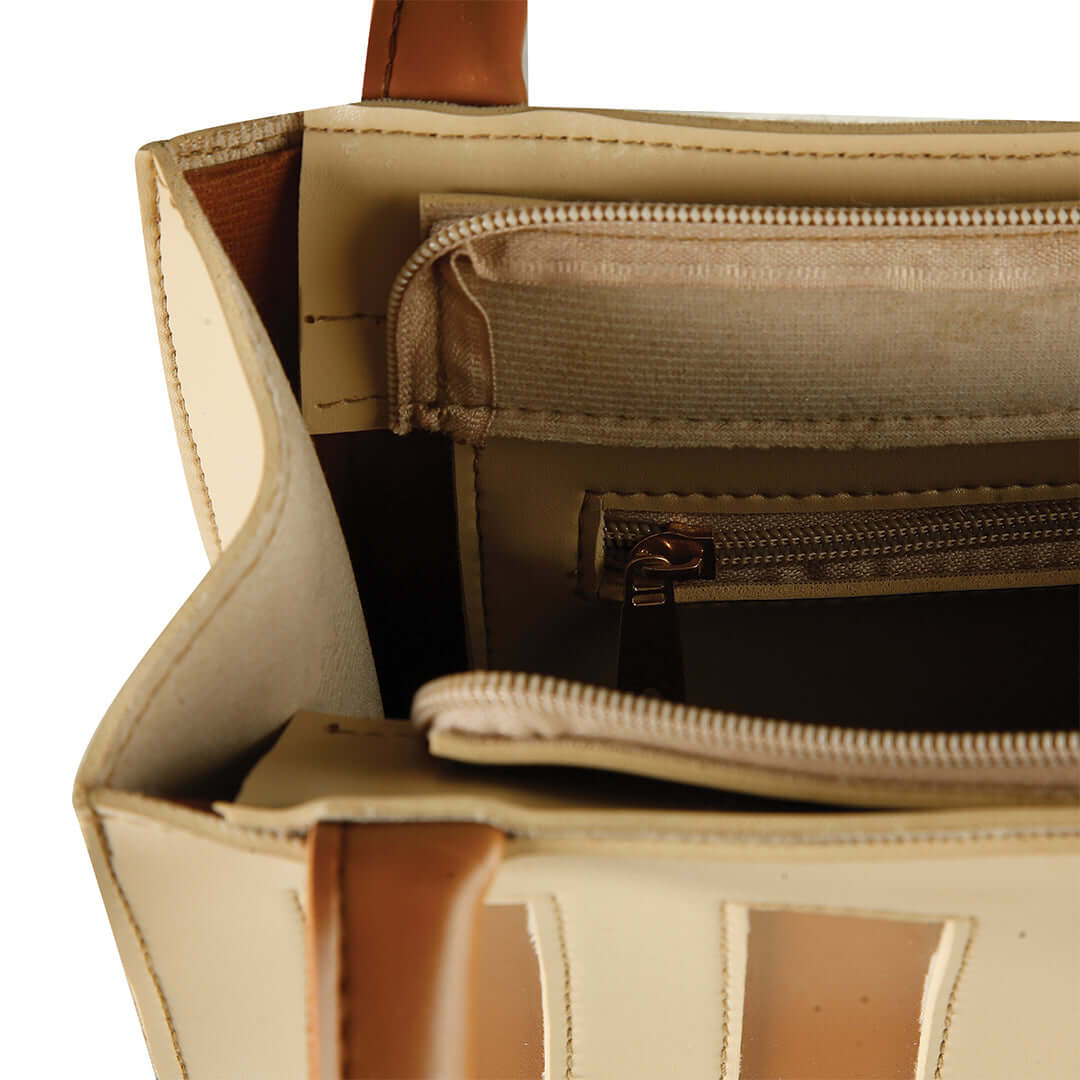 Drew Beige / Brown - Leftover women's shoulder bag in brown by Bag X