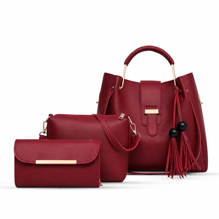 Alexa 3 Pcs Maroon
