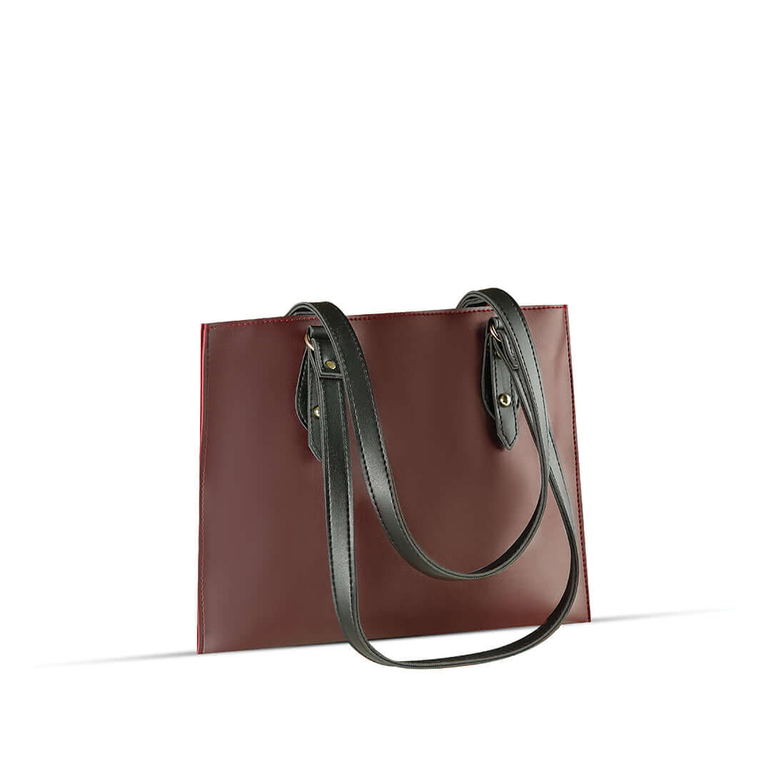 Arya Maroon - Leftover women's shoulder bag in maroon by Bag X