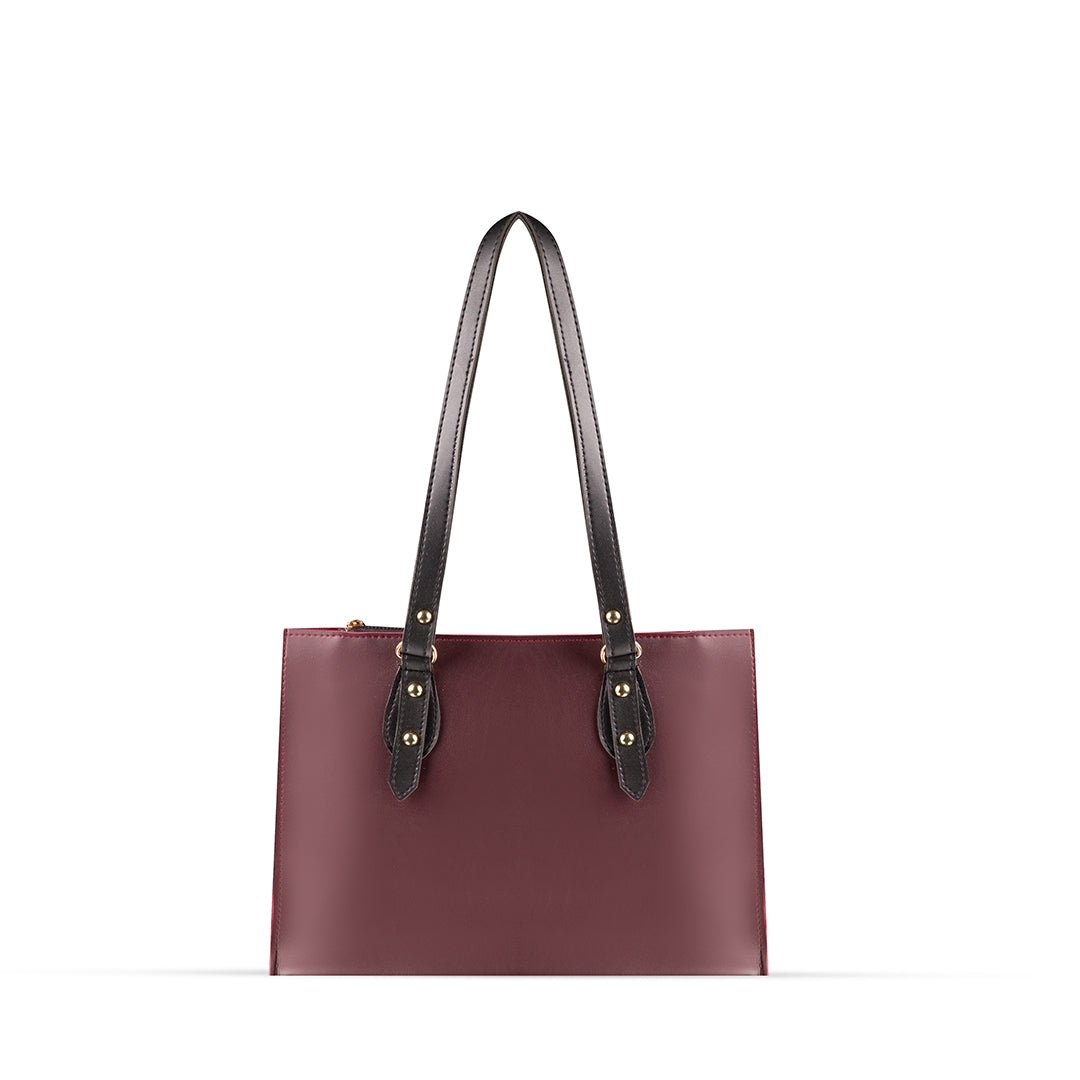 Arya Maroon - Leftover women's shoulder bag in maroon by Bag X