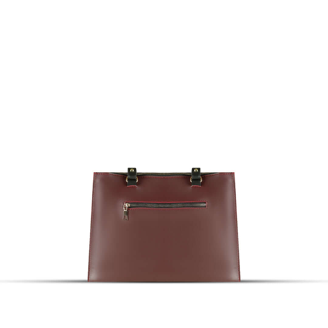 Arya Maroon - Leftover women's shoulder bag in maroon by Bag X