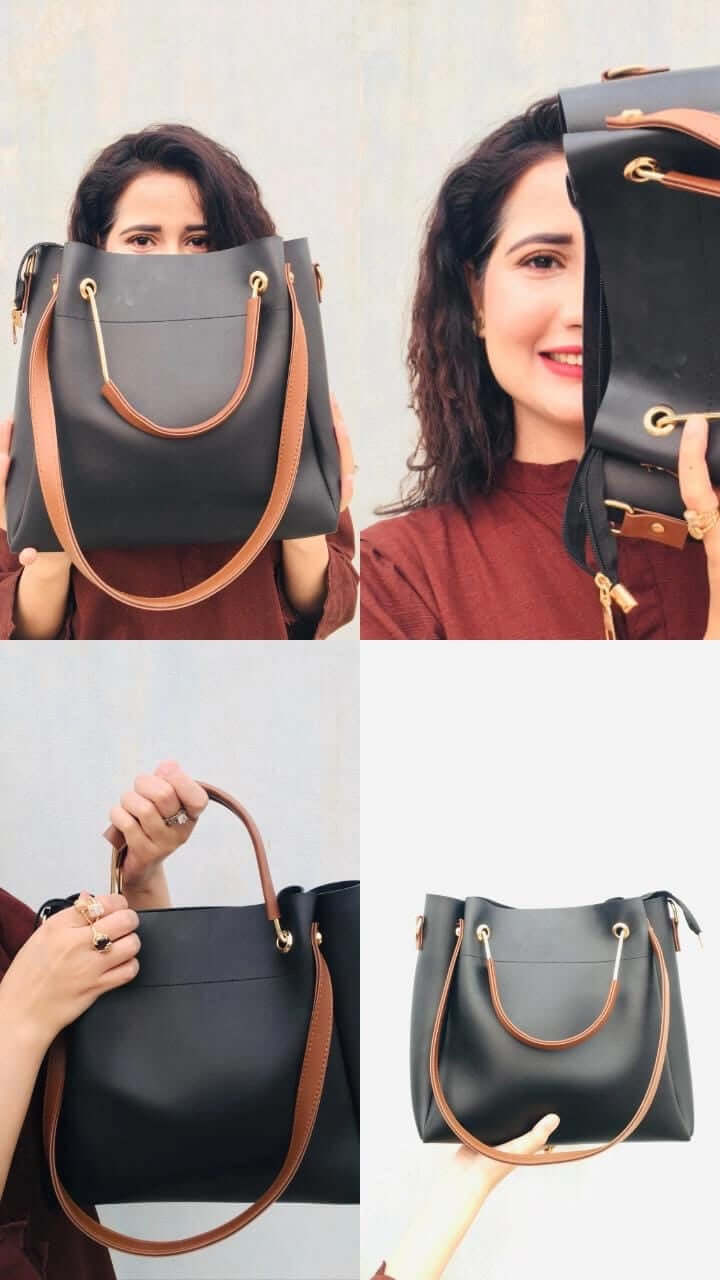 Georgia suede black Bag