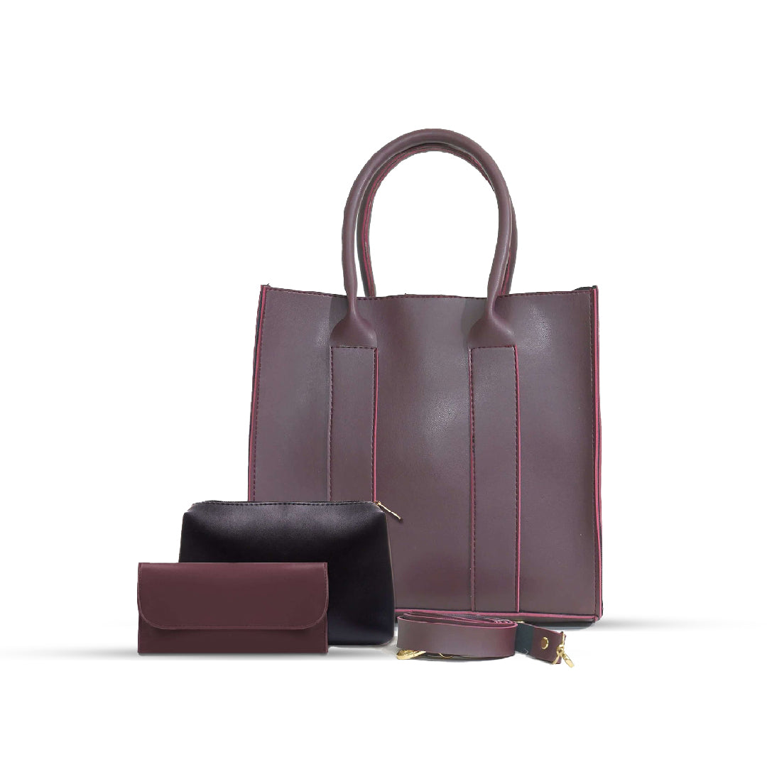 Alberta 3 Pcs Maroon
