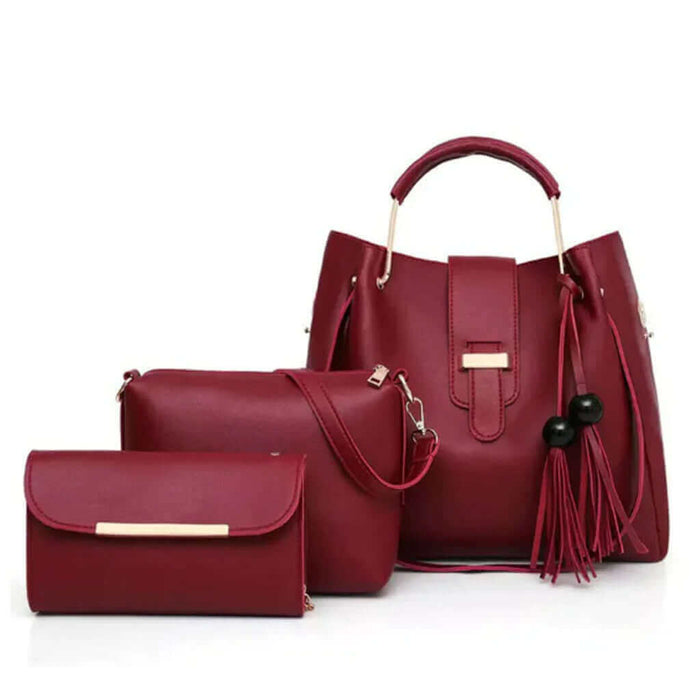 Alexa 3 Pcs Maroon - Leftover