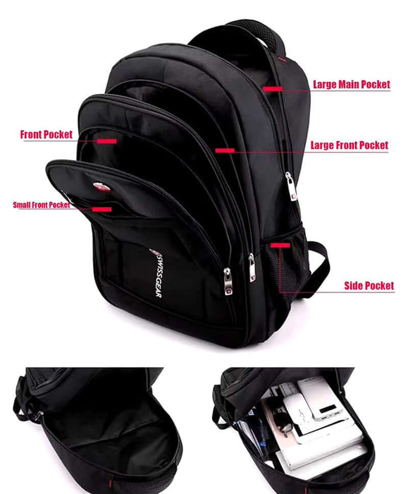Men Laptop Backpack Black SG
