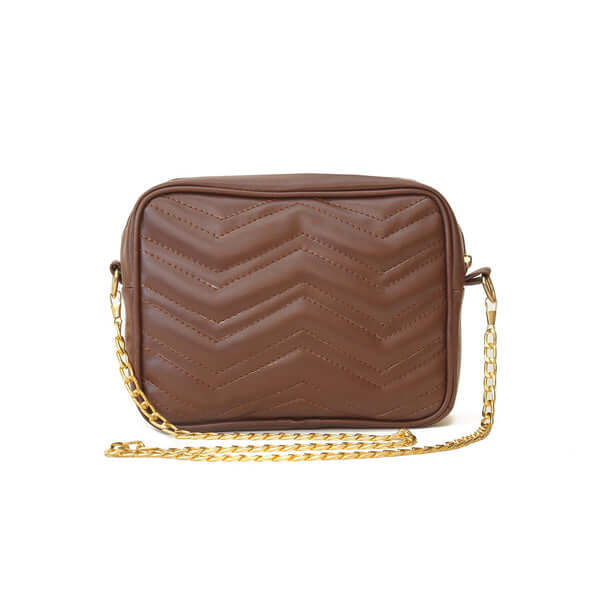 AURA CHOCO BROWN CROSS BODY BAG