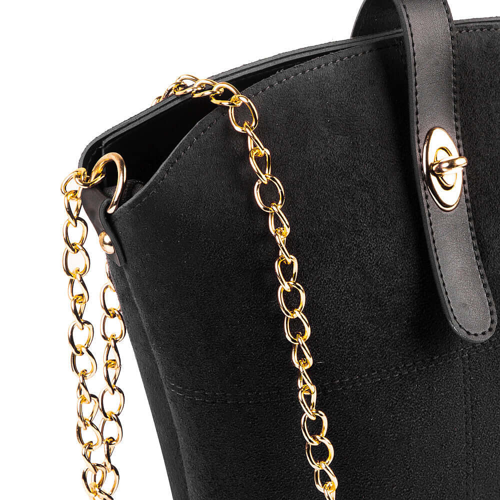 BUCKET SUEDE BLACK - Leftover