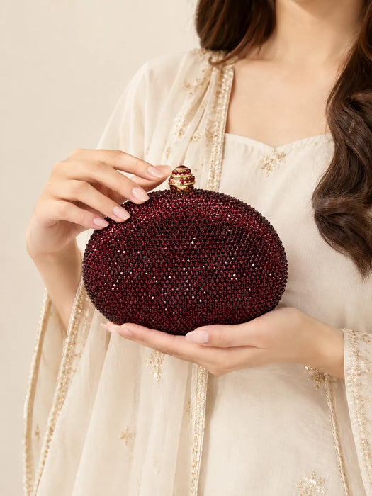Oval Burgundy