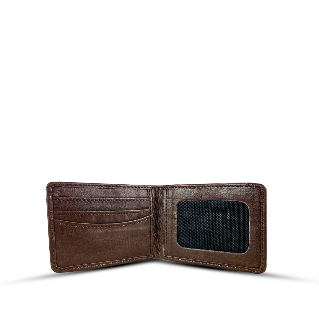 Bi-fold Leather Wallet $ Choco